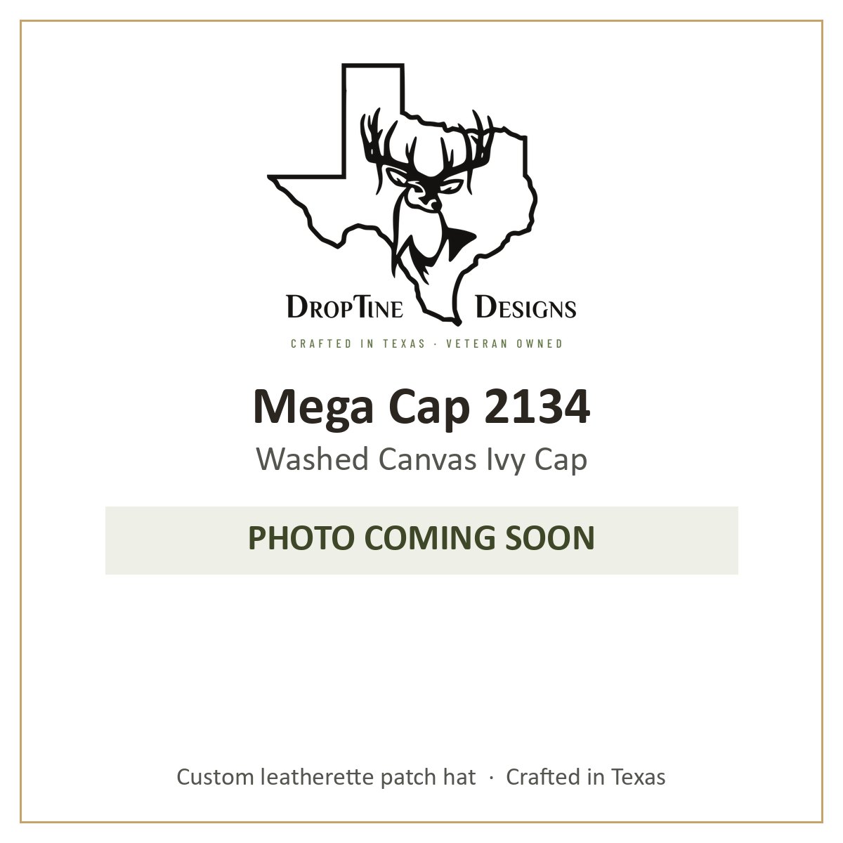 Photo coming soon: Mega Cap 2134 Washed Canvas Ivy Cap
