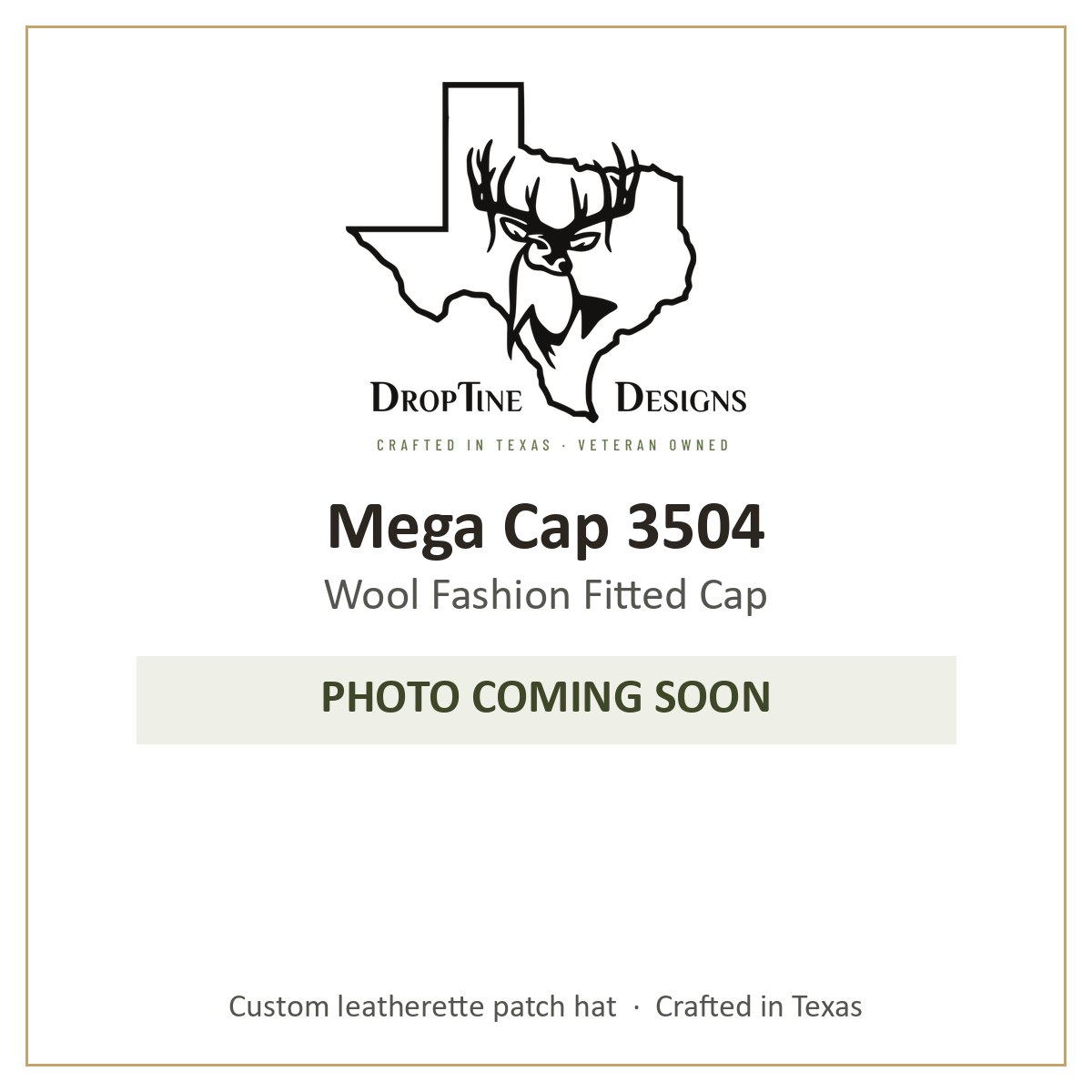 Photo coming soon: Mega Cap 3504 Wool Fashion Fitted Cap