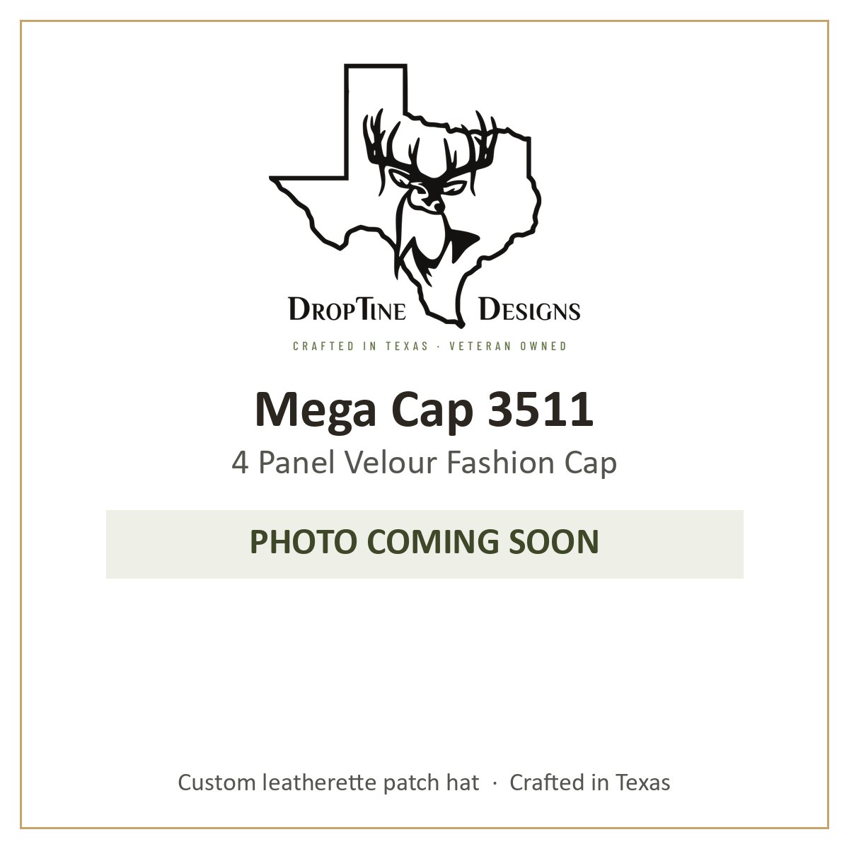 Photo coming soon: Mega Cap 3511 4 Panel Velour Fashion Cap