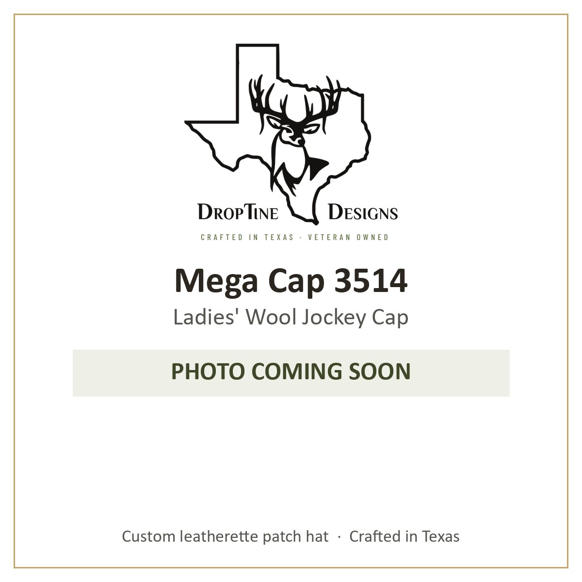 Photo coming soon: Mega Cap 3514 Ladies' Wool Jockey Cap