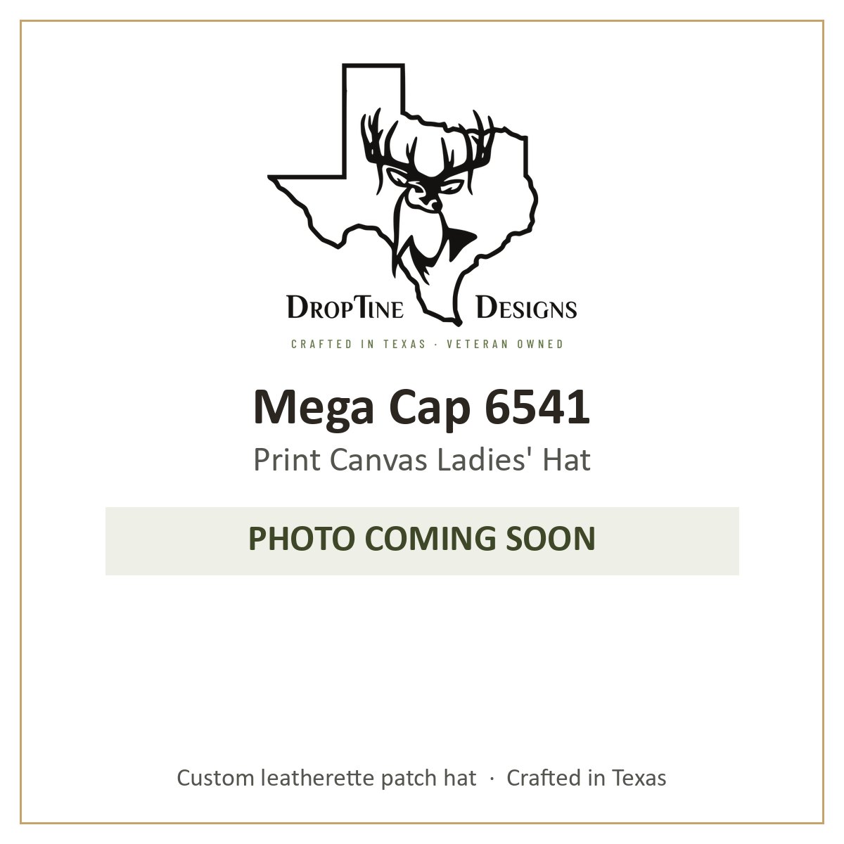 Photo coming soon: Mega Cap 6541 Print Canvas Ladies' Hat