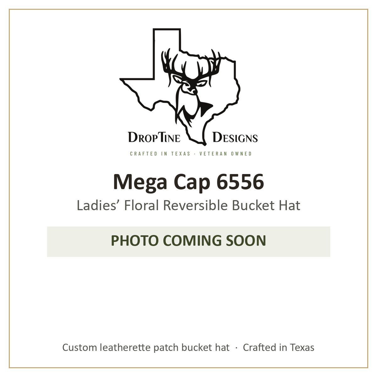 Photo coming soon: Mega Cap 6556 Ladies’ Floral Reversible Bucket Hat