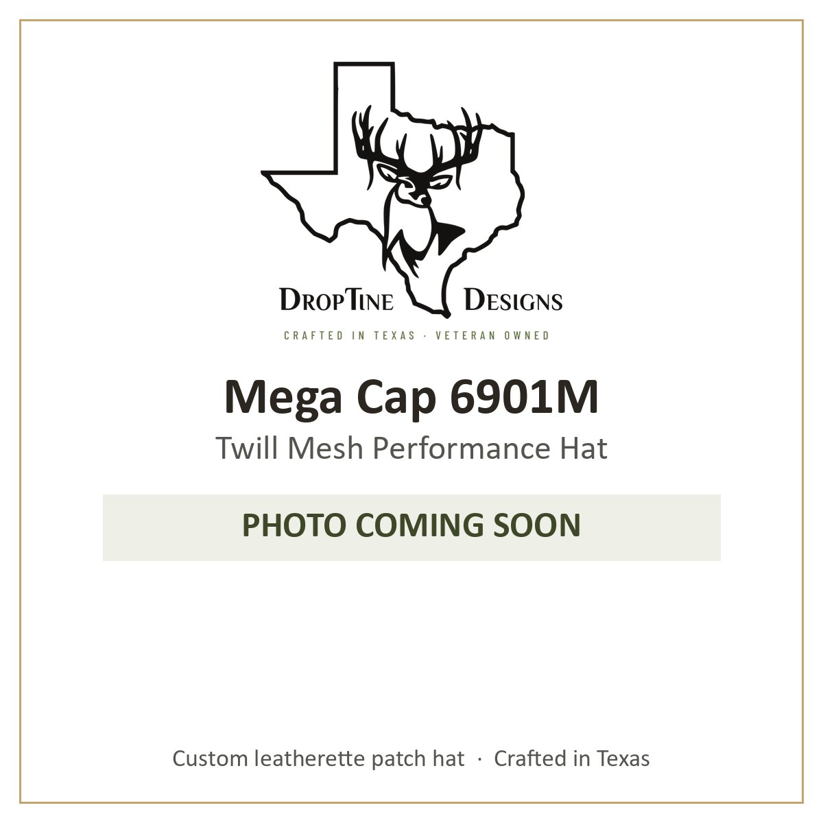 Photo coming soon: Mega Cap 6901M Twill Mesh Performance Hat
