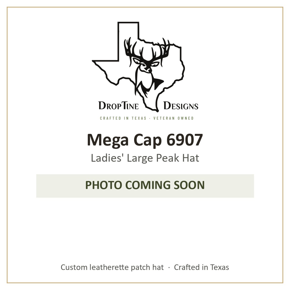Photo coming soon: Mega Cap 6907 Ladies' Large Peak Hat