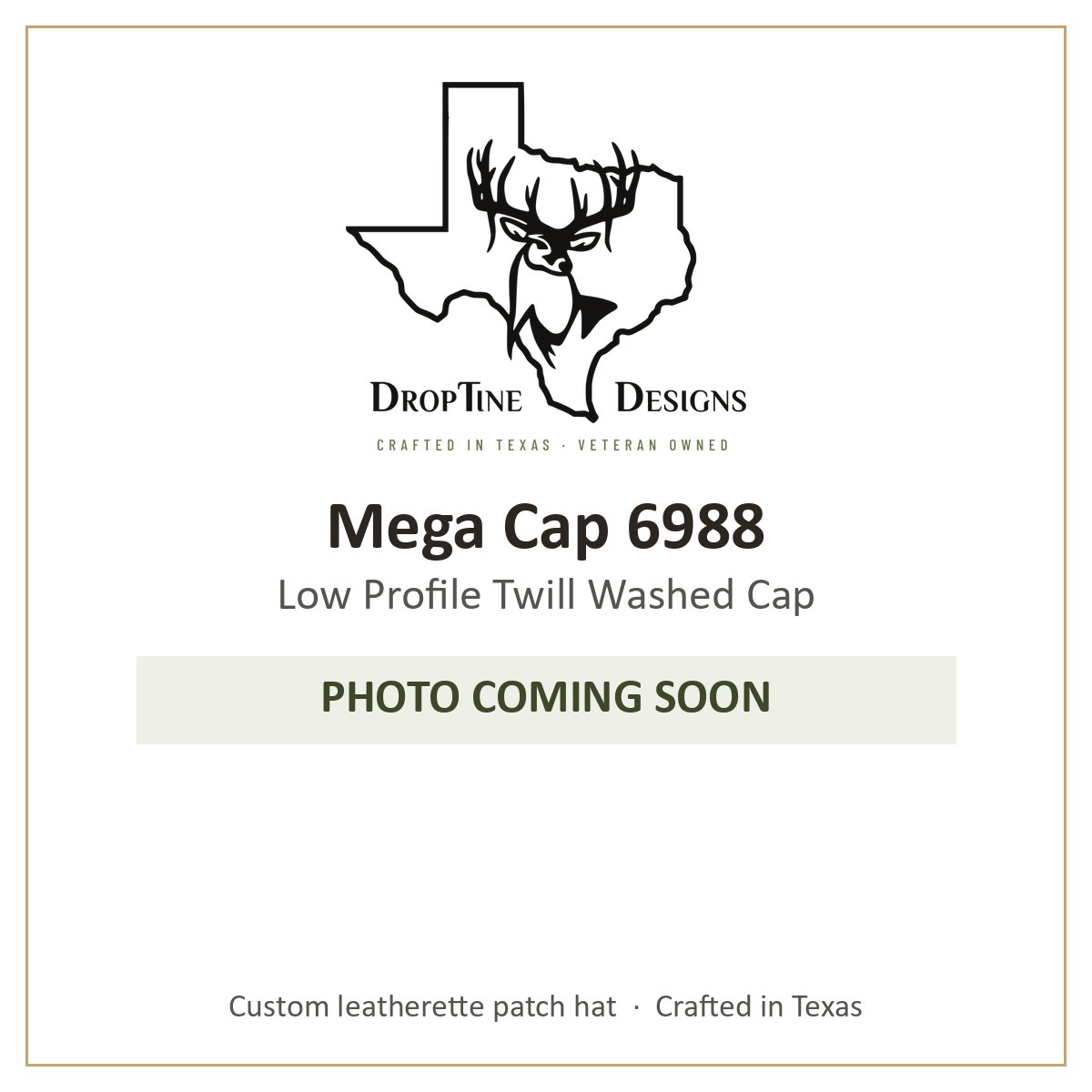Photo coming soon: Mega Cap 6988 Low Profile Twill Washed Cap