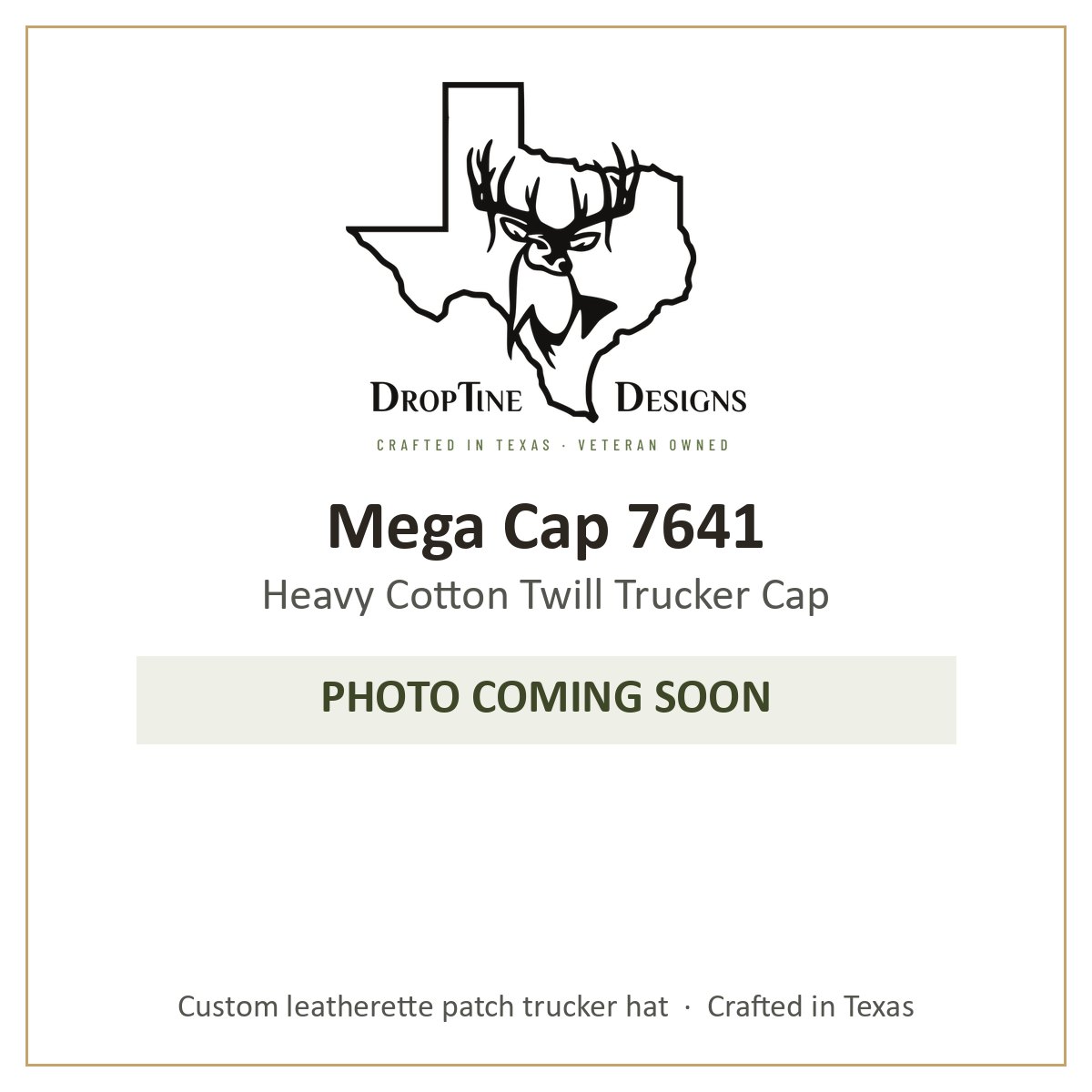 Photo coming soon: Mega Cap 7641 Heavy Cotton Twill Trucker Cap