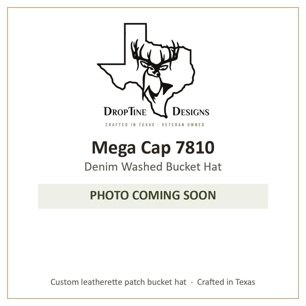 Photo coming soon: Mega Cap 7810 Denim Washed Bucket Hat