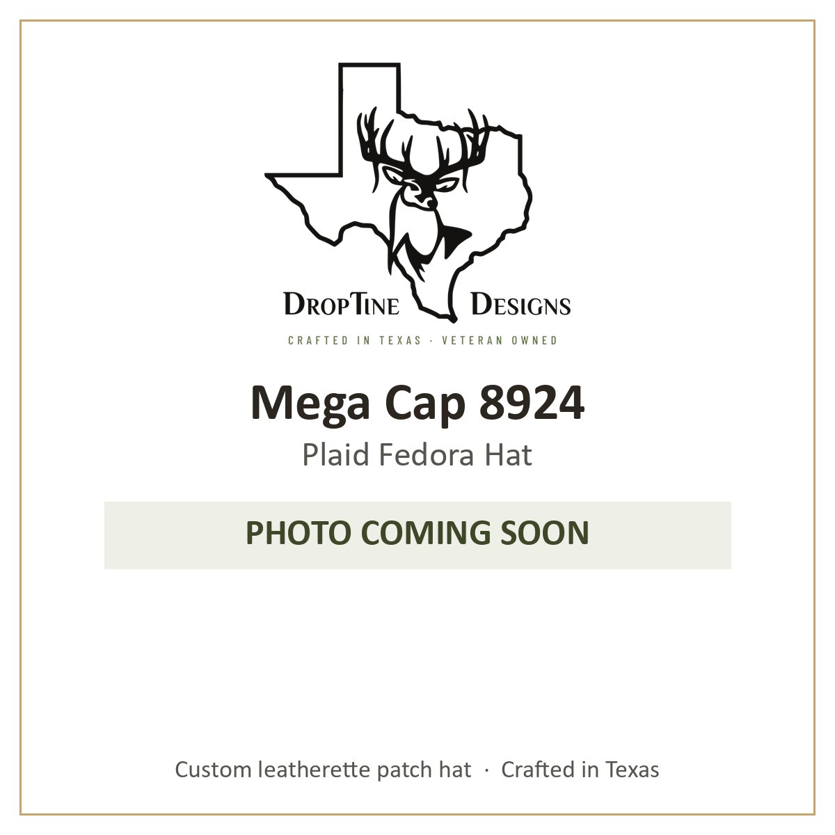 Photo coming soon: Mega Cap 8924 Plaid Fedora Hat