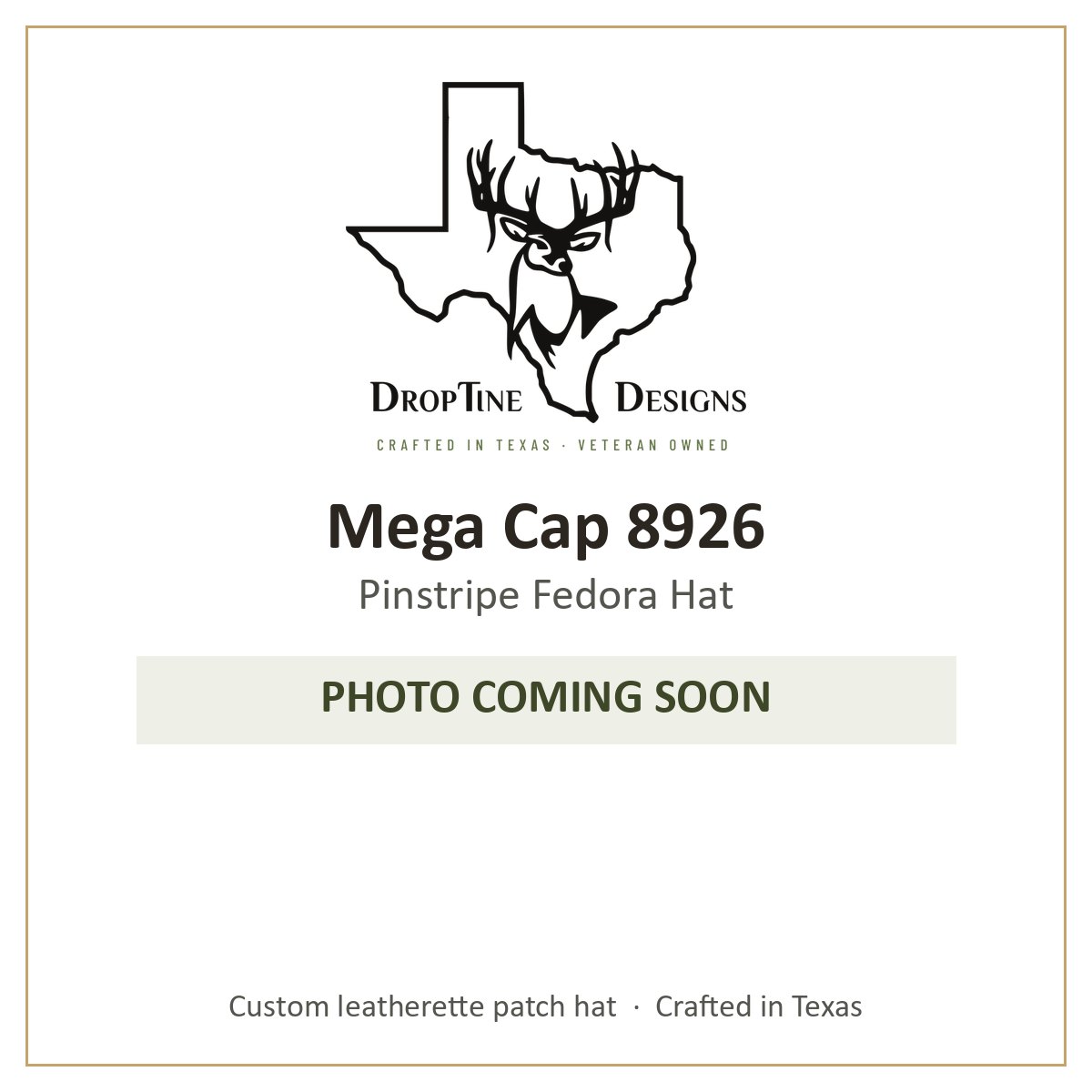Photo coming soon: Mega Cap 8926 Pinstripe Fedora Hat