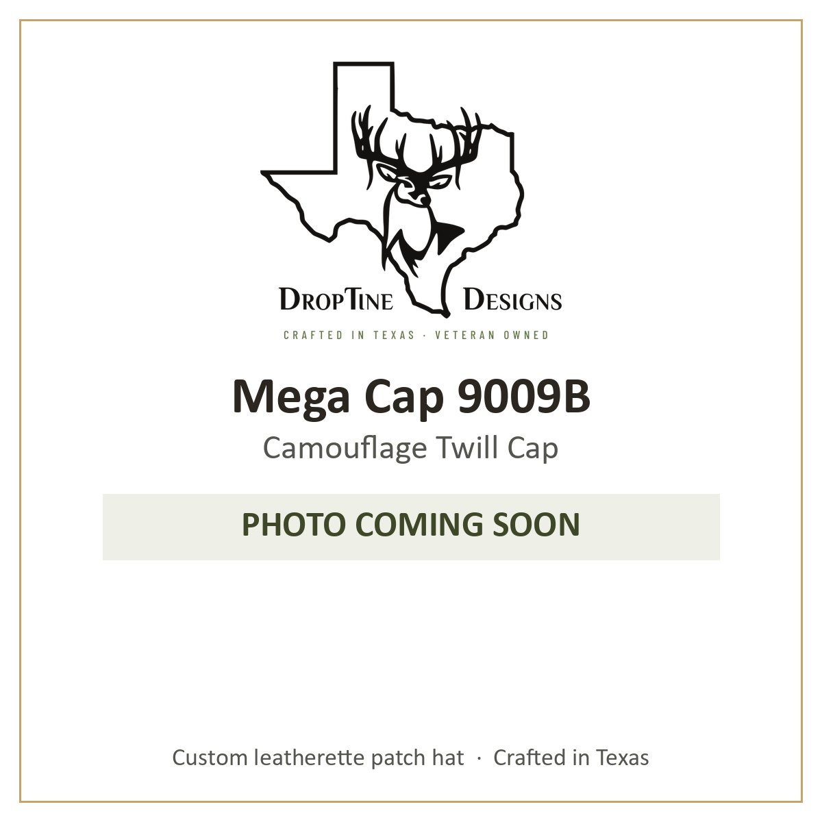 Photo coming soon: Mega Cap 9009B Camouflage Twill Cap