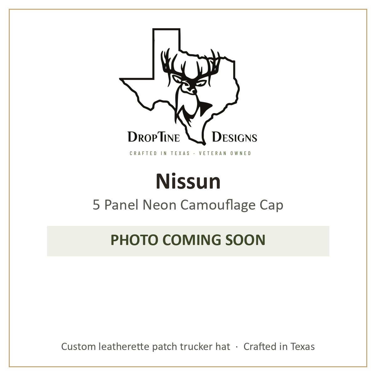 Photo coming soon: Nissun 5 Panel Neon Camouflage Cap