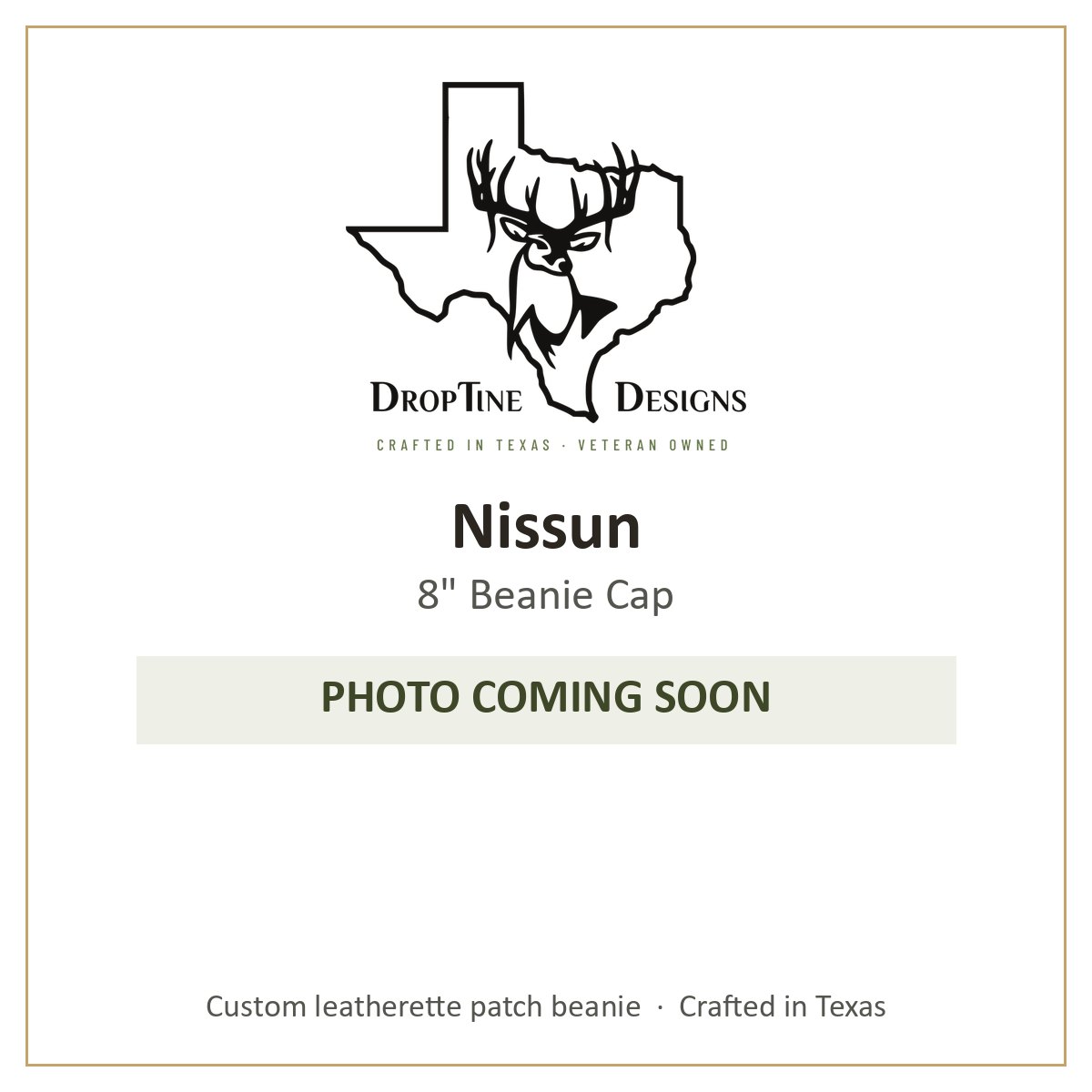 Photo coming soon: Nissun 8" Beanie Cap