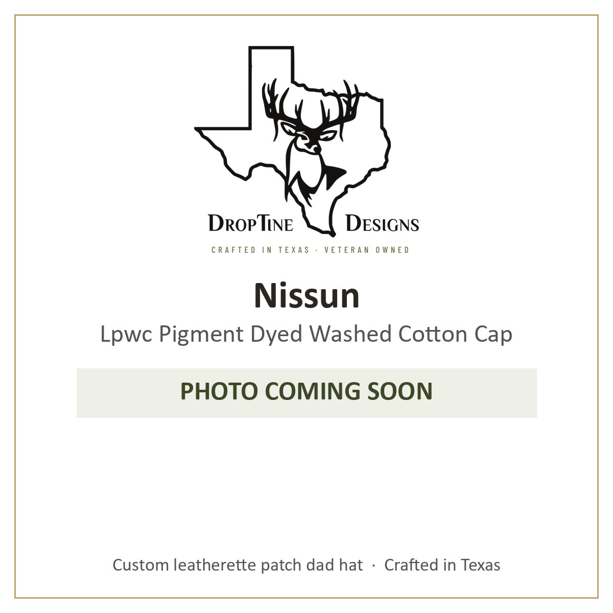 Photo coming soon: Nissun Lpwc Pigment Dyed Washed Cotton Cap
