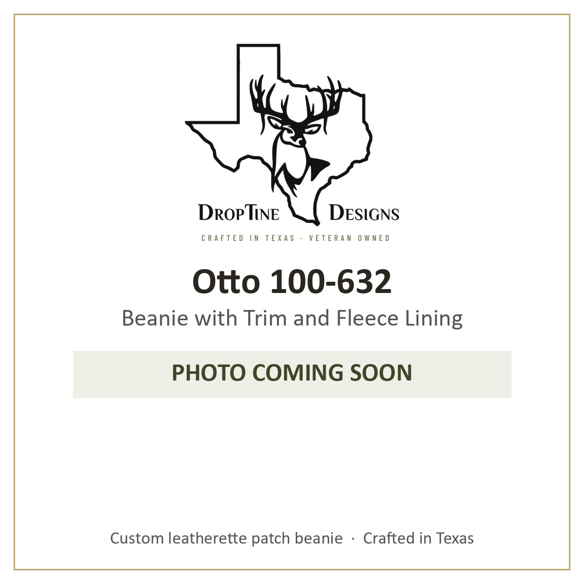 Photo coming soon: Otto 100-632 Beanie with Trim and Fleece Lining