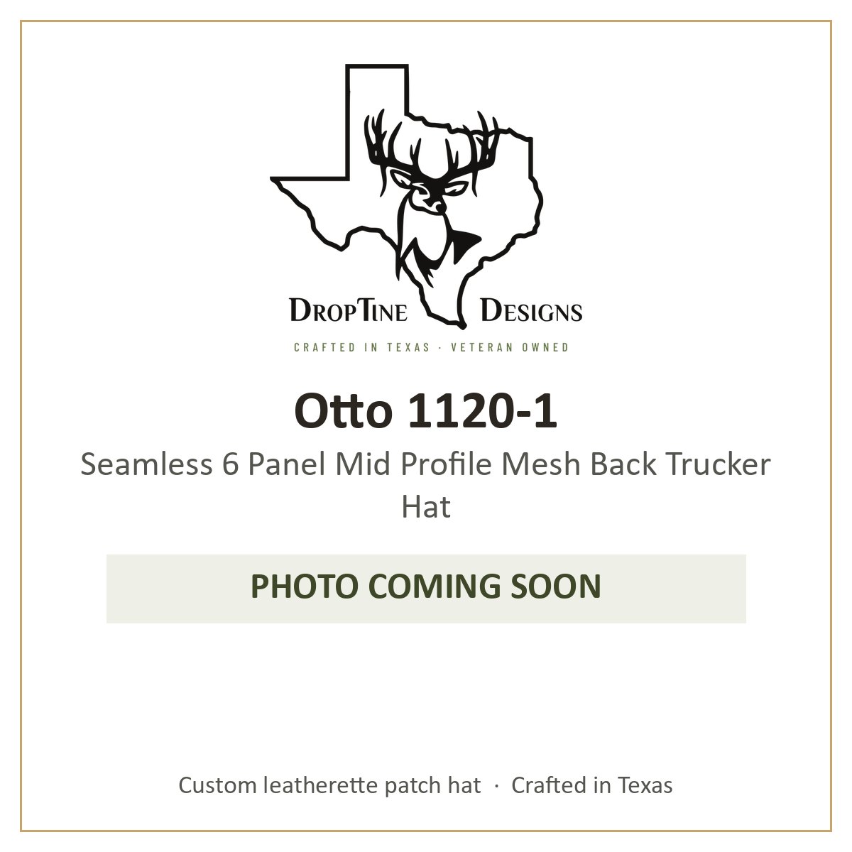 Photo coming soon: Otto 1120-1 Seamless 6 Panel Mid Profile Mesh Back Trucker Hat