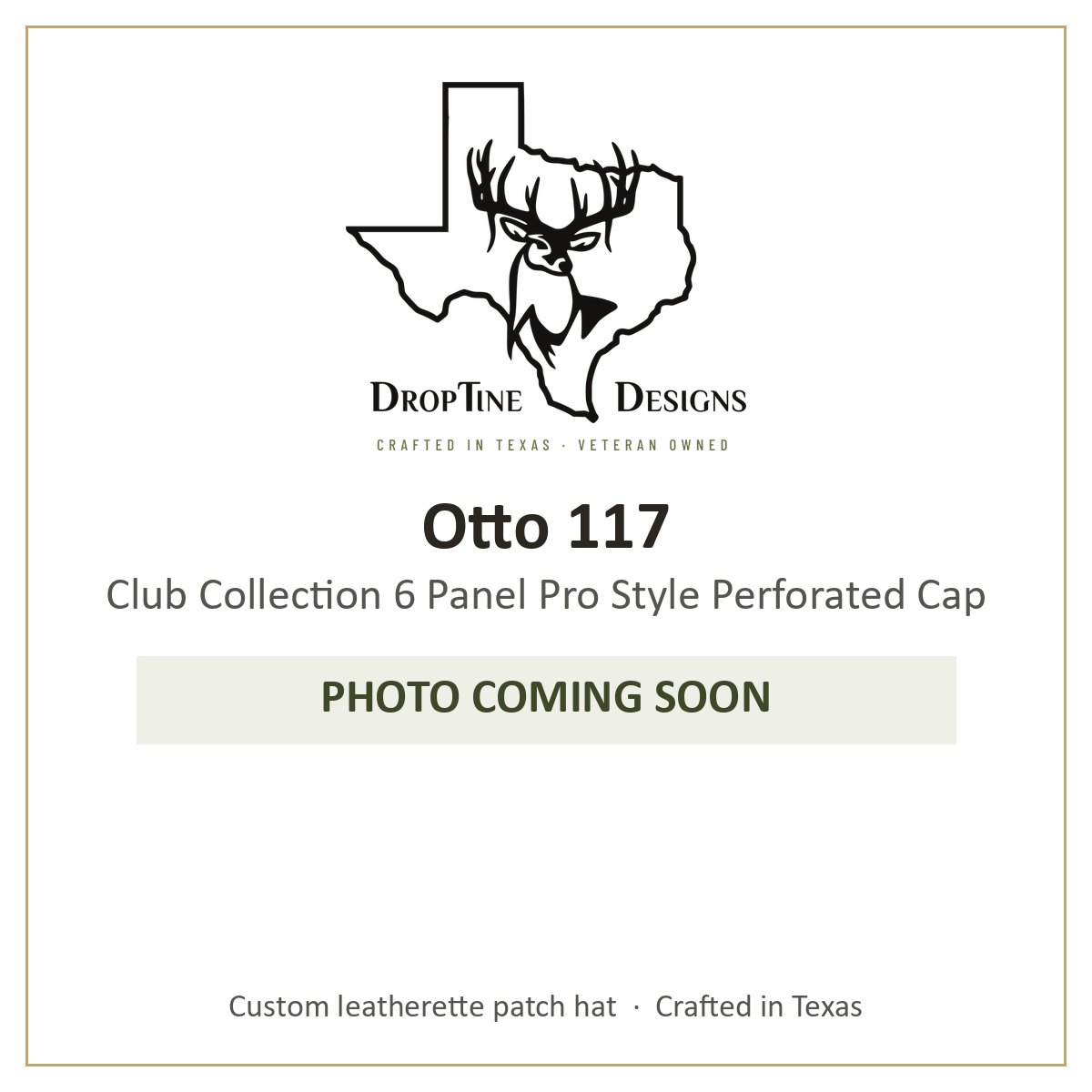 Photo coming soon: Otto 117 Club Collection 6 Panel Pro Style Perforated Cap