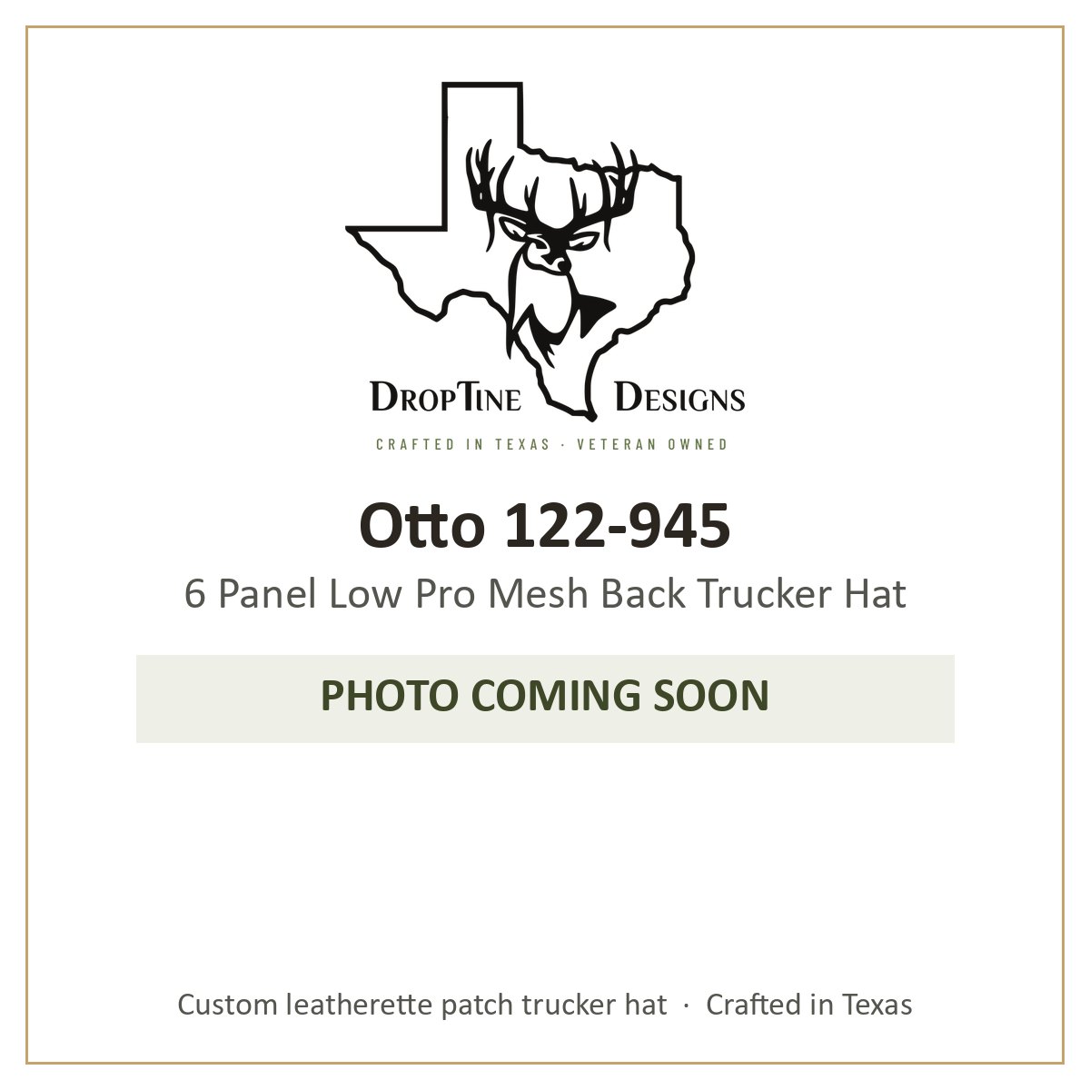 Photo coming soon: Otto 122-945 6 Panel Low Pro Mesh Back Trucker Hat