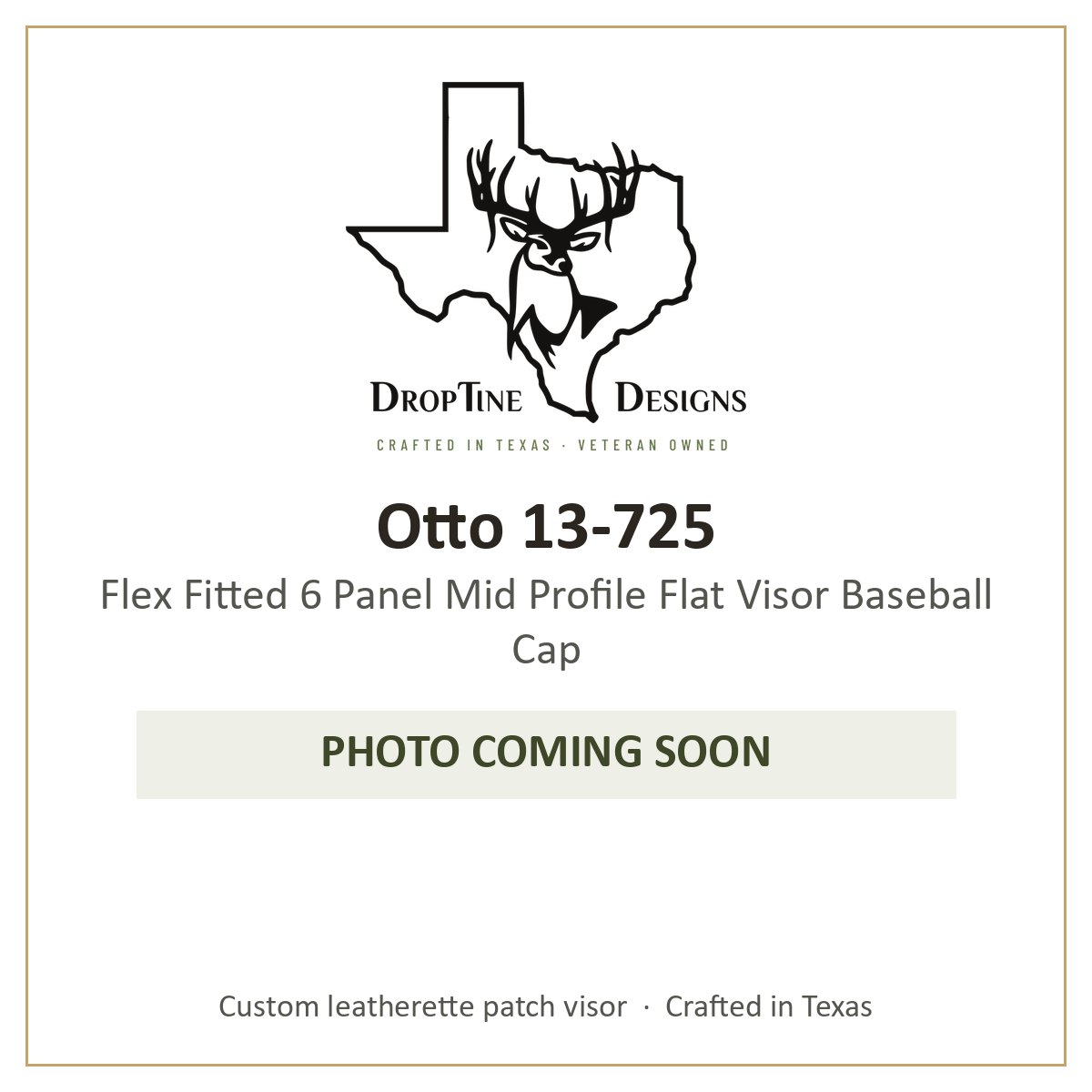 Photo coming soon: Otto 13-725 Flex Fitted 6 Panel Mid Profile Flat Visor Baseball Cap
