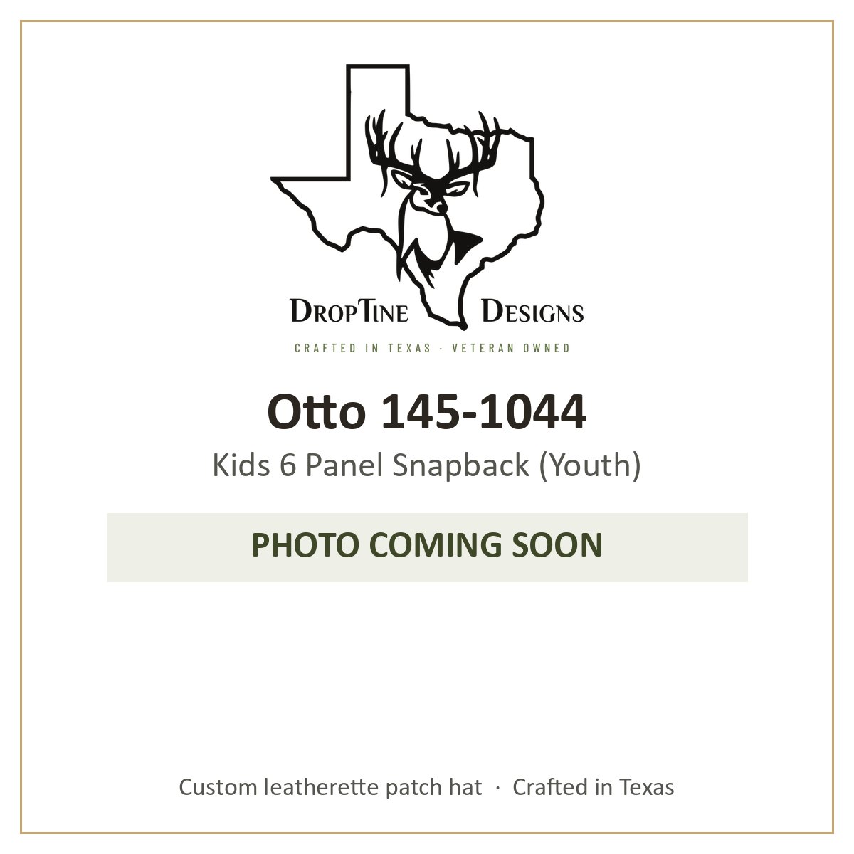 Photo coming soon: Otto 145-1044 Kids 6 Panel Snapback (Youth)