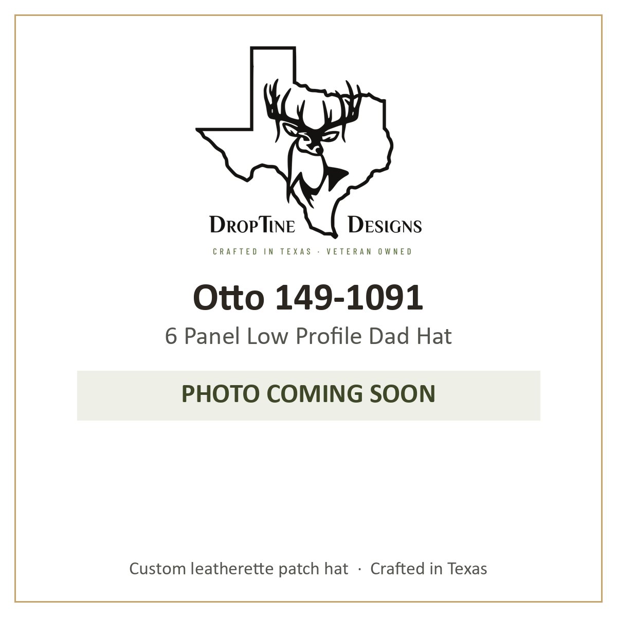 Photo coming soon: Otto 149-1091 6 Panel Low Profile Dad Hat