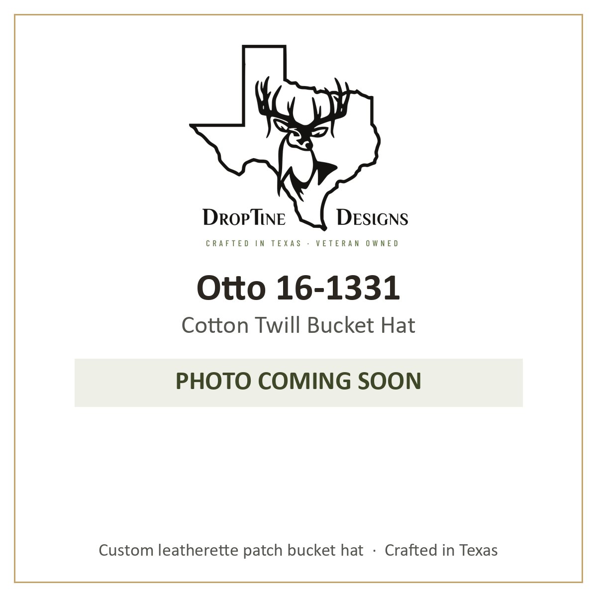 Photo coming soon: Otto 16-1331 Cotton Twill Bucket Hat