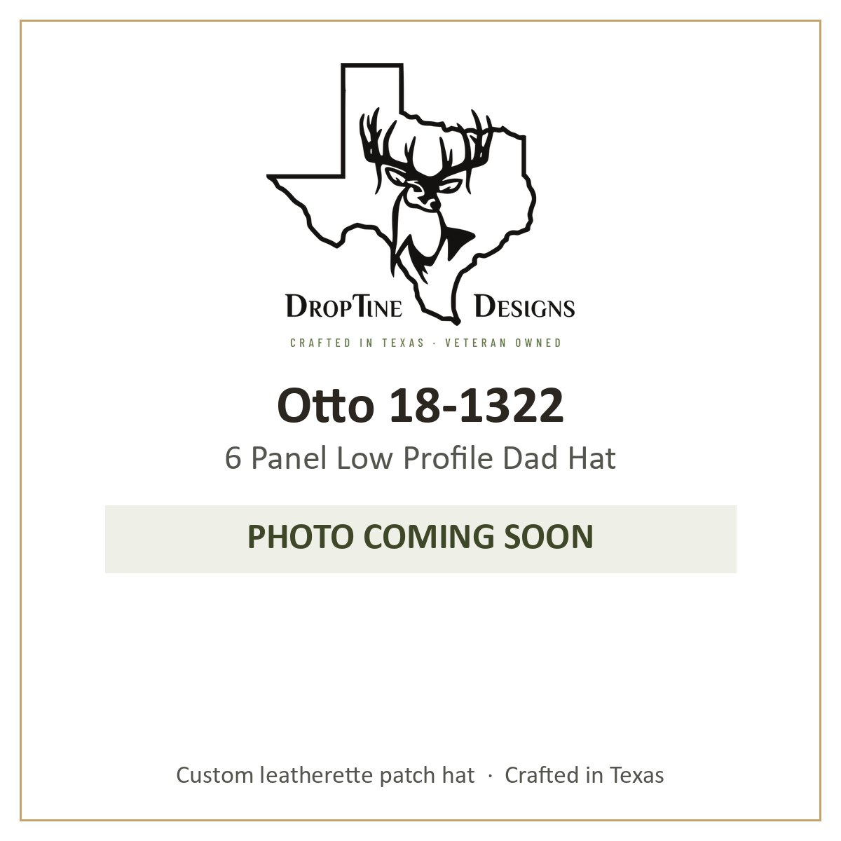 Photo coming soon: Otto 18-1322 6 Panel Low Profile Dad Hat
