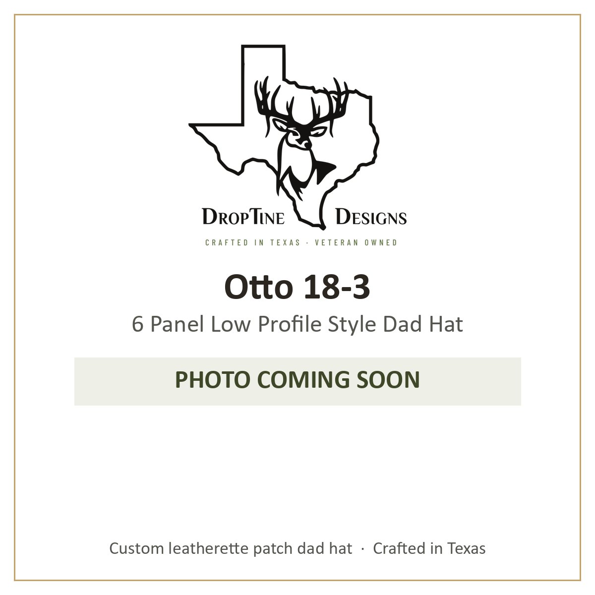 Photo coming soon: Otto 18-3 6 Panel Low Profile Style Dad Hat