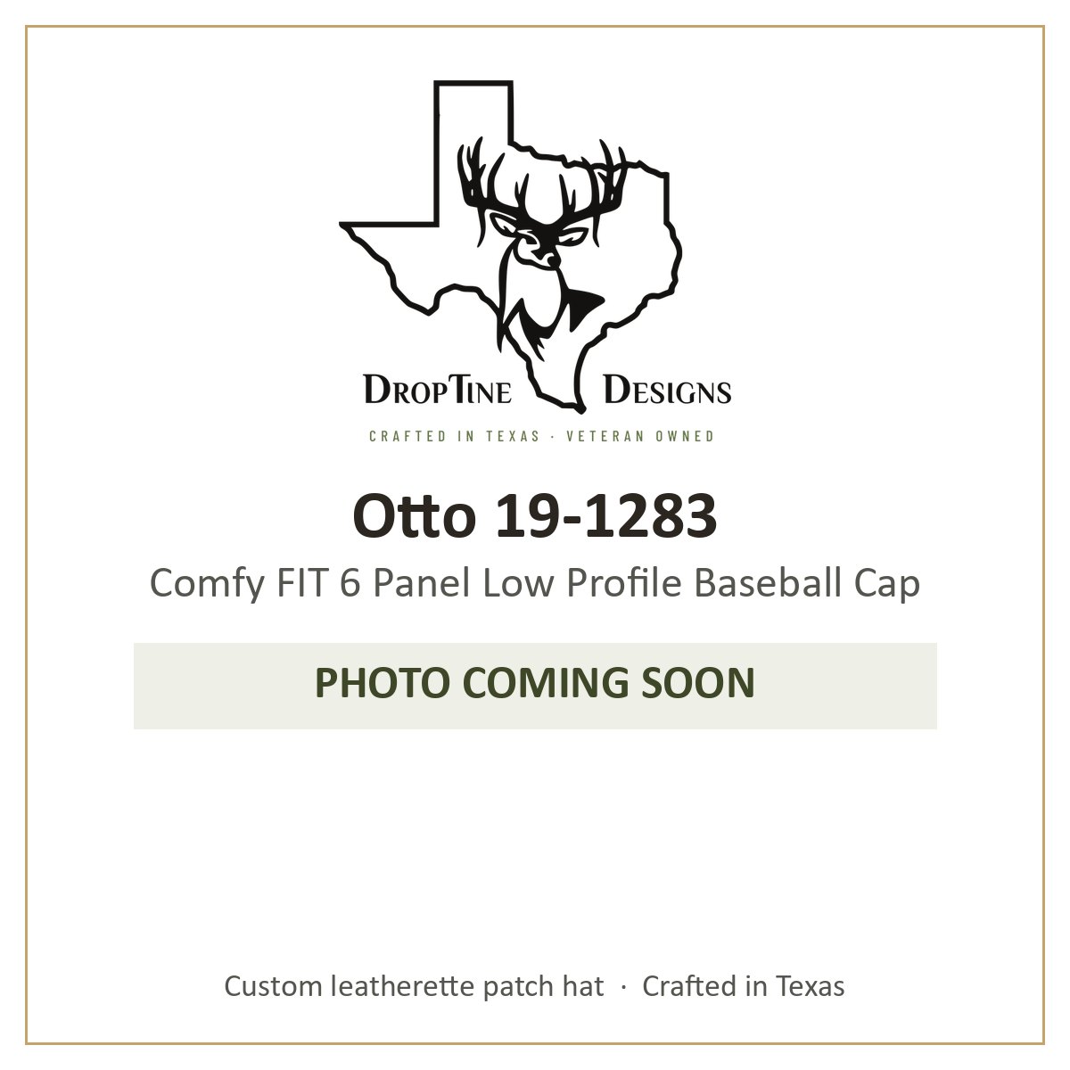 Photo coming soon: Otto 19-1283 Comfy FIT 6 Panel Low Profile Baseball Cap