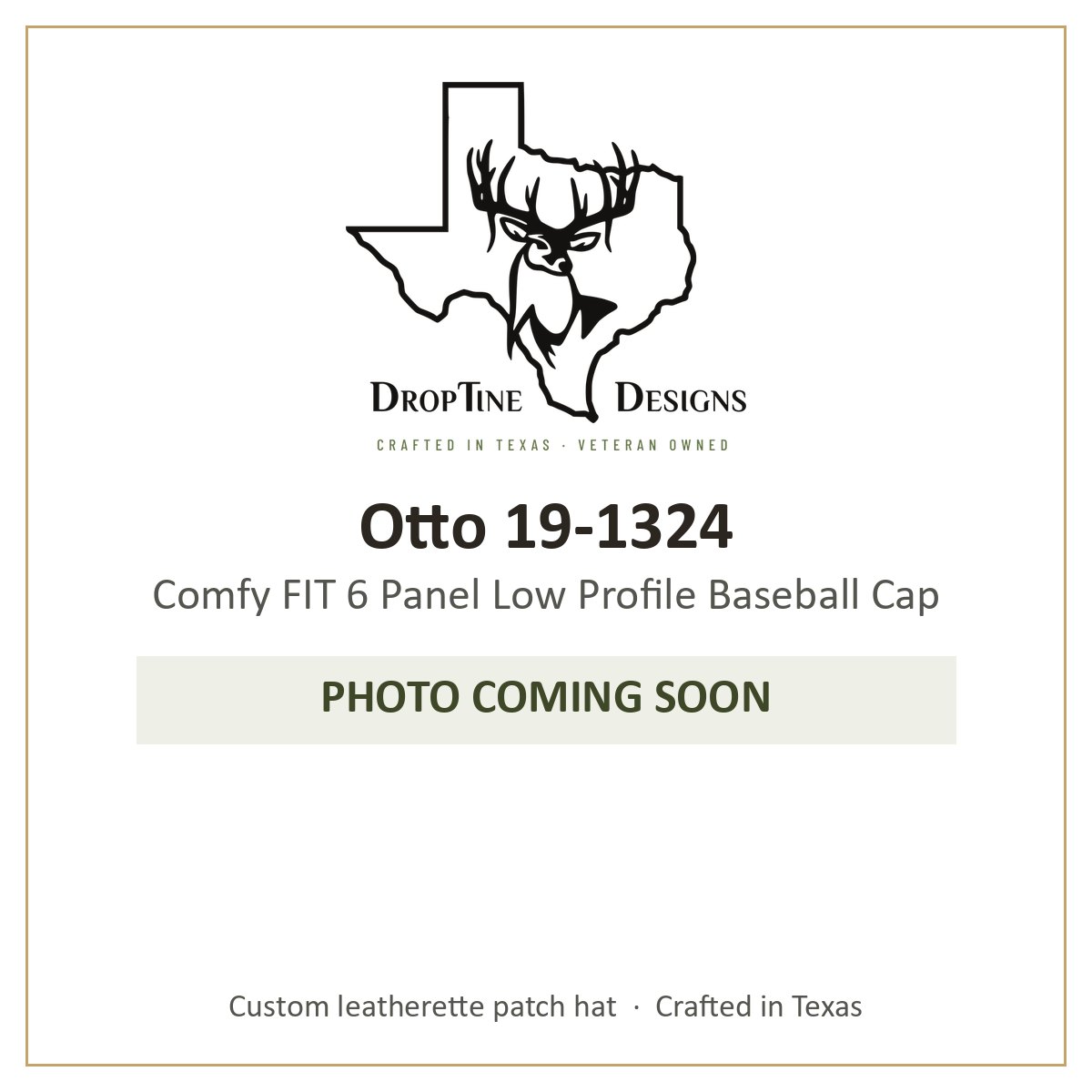 Photo coming soon: Otto 19-1324 Comfy FIT 6 Panel Low Profile Baseball Cap