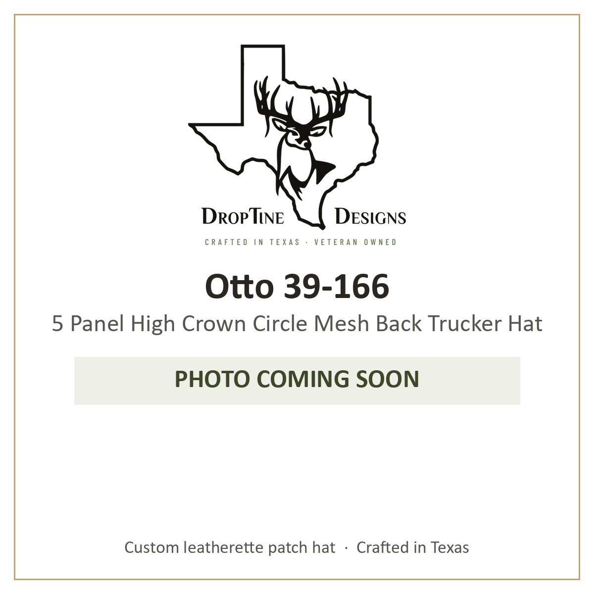 Photo coming soon: Otto 39-166 5 Panel High Crown Circle Mesh Back Trucker Hat