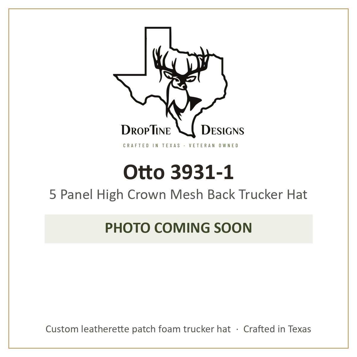 Photo coming soon: Otto 3931-1 5 Panel High Crown Mesh Back Trucker Hat
