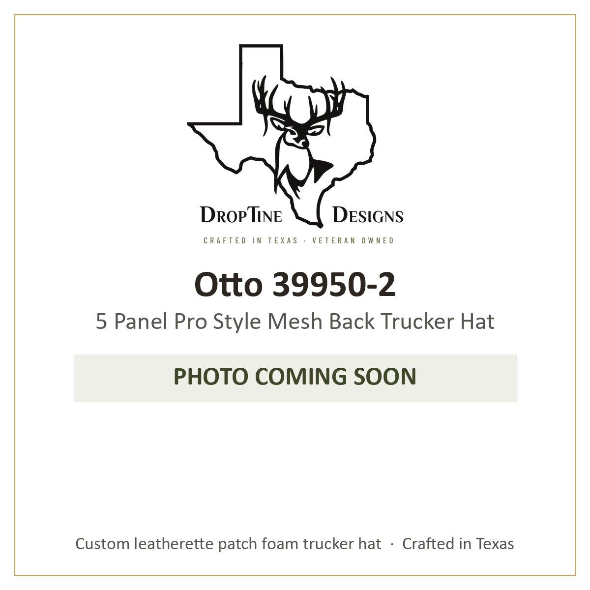 Photo coming soon: Otto 39950-2 5 Panel Pro Style Mesh Back Trucker Hat