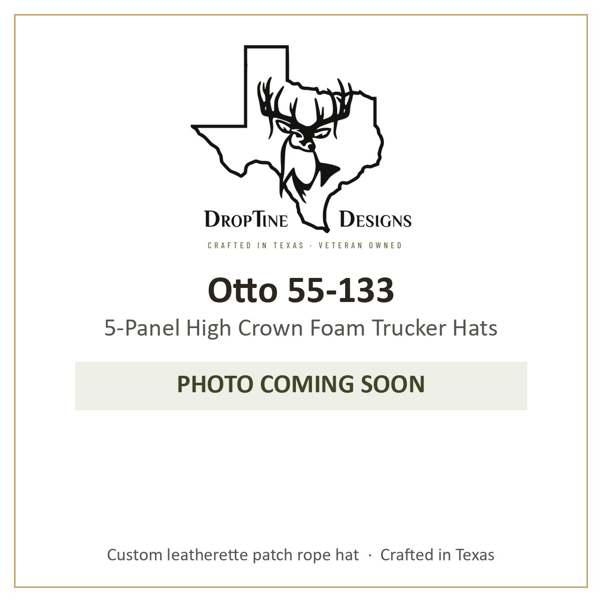 Photo coming soon: Otto 55-133 5-Panel High Crown Foam Trucker Hats