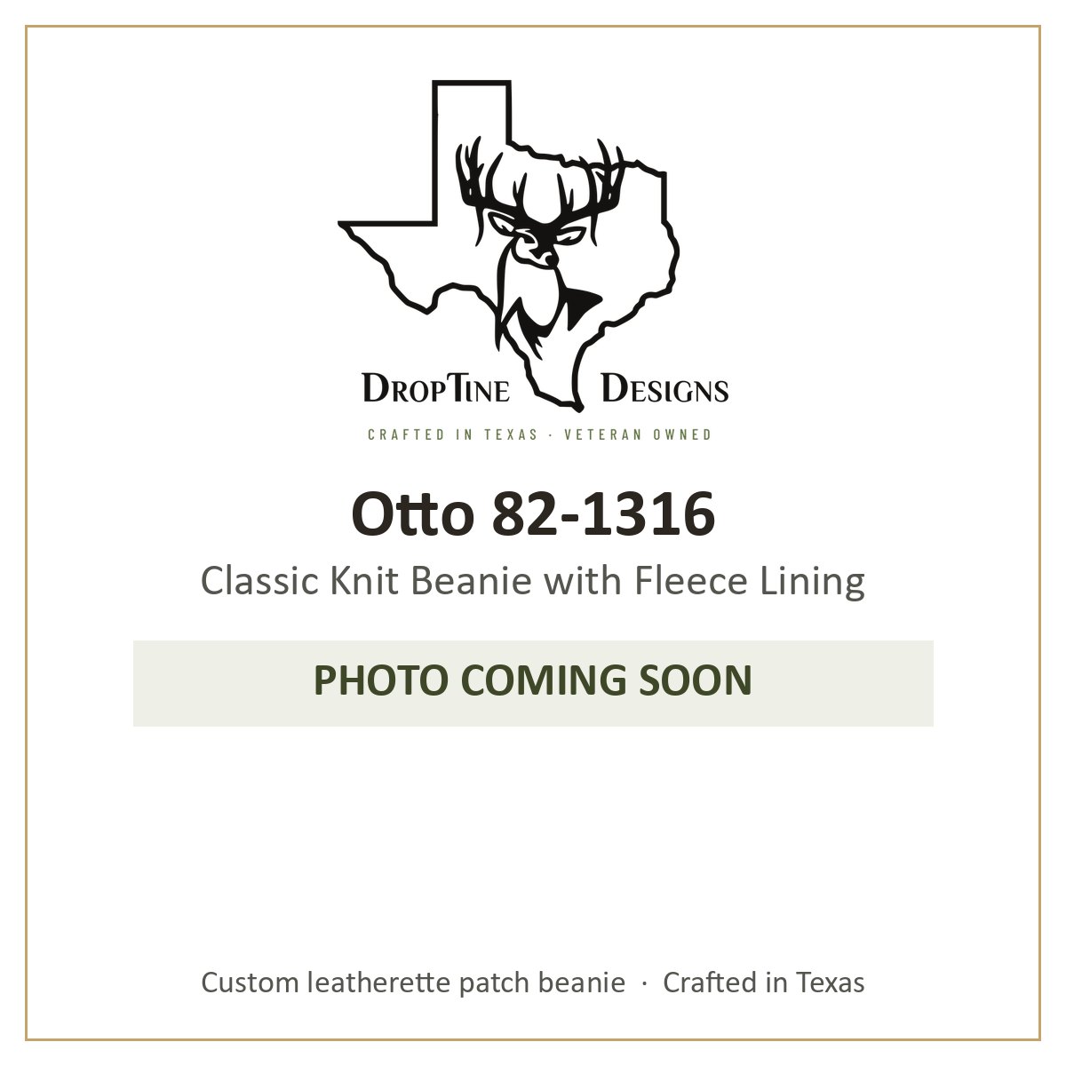 Photo coming soon: Otto 82-1316 Classic Knit Beanie with Fleece Lining