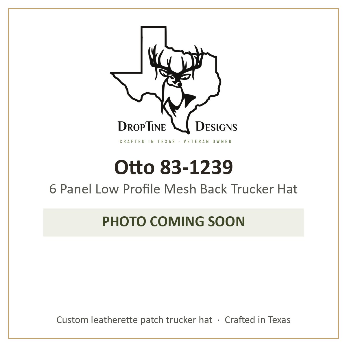 Photo coming soon: Otto 83-1239 6 Panel Low Profile Mesh Back Trucker Hat