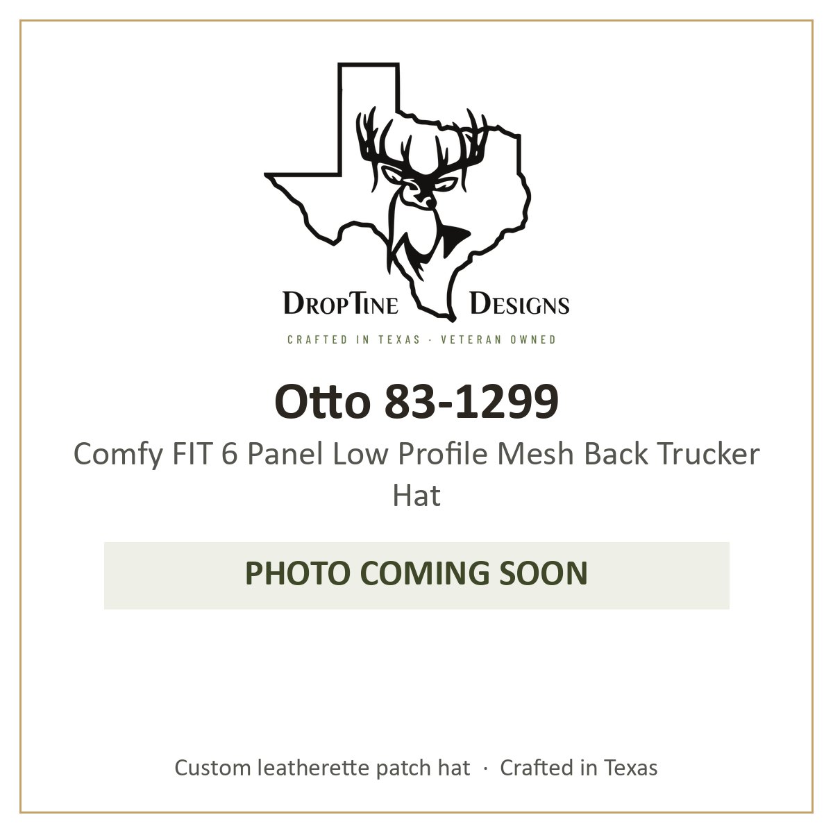 Photo coming soon: Otto 83-1299 Comfy FIT 6 Panel Low Profile Mesh Back Trucker Hat