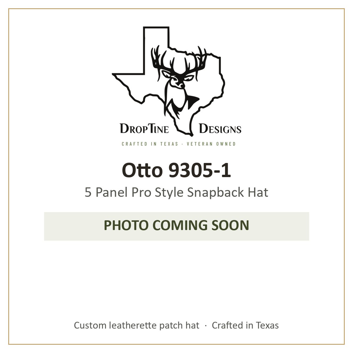 Photo coming soon: Otto 9305-1 5 Panel Pro Style Snapback Hat