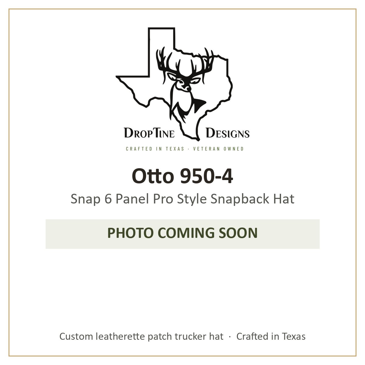 Photo coming soon: Otto 950-4 Snap 6 Panel Pro Style Snapback Hat