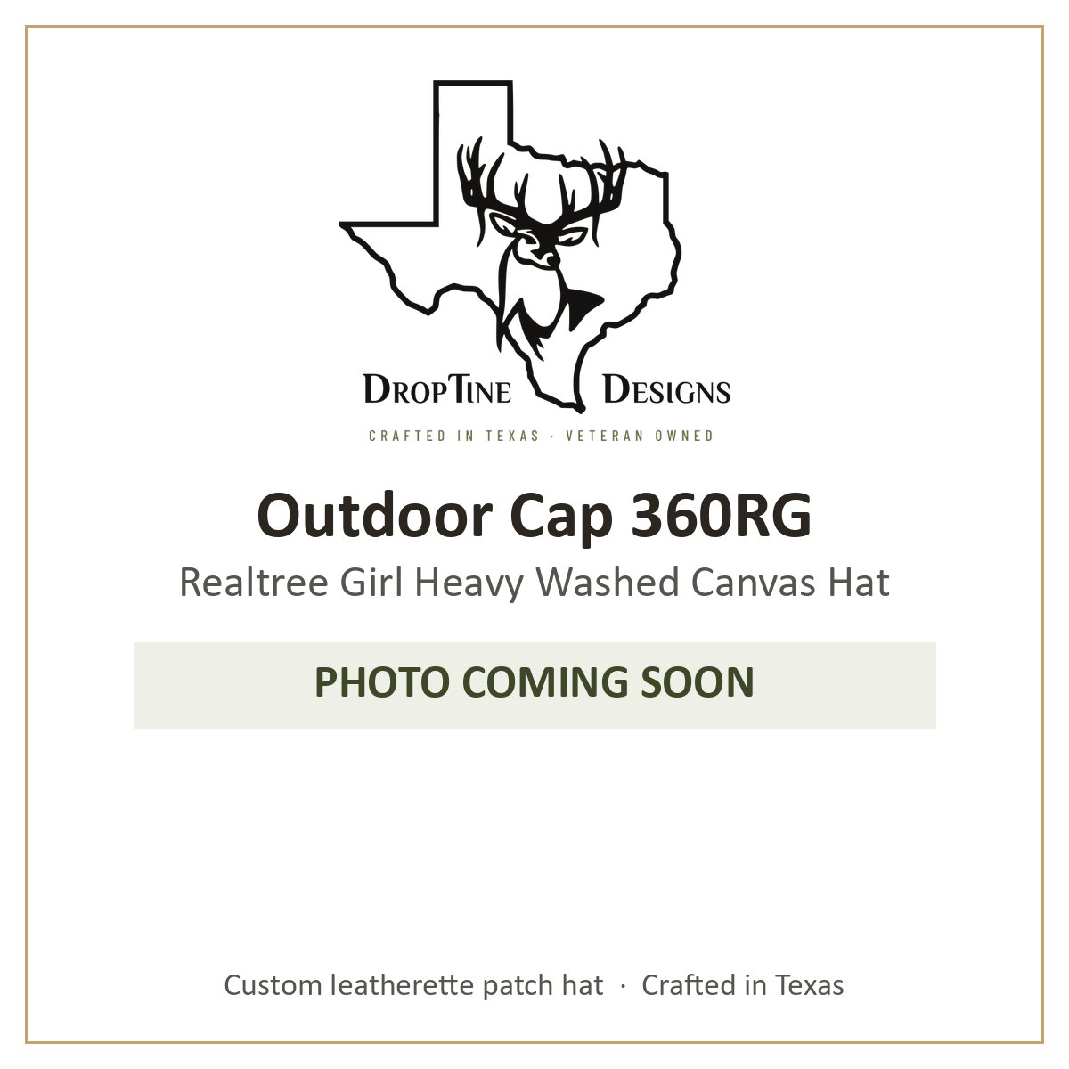Photo coming soon: Outdoor Cap 360RG Realtree Girl Heavy Washed Canvas Hat