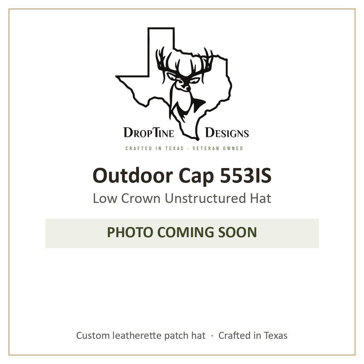 Photo coming soon: Outdoor Cap 553IS Low Crown Unstructured Hat