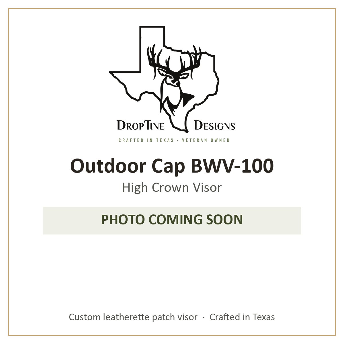 Photo coming soon: Outdoor Cap BWV-100 High Crown Visor