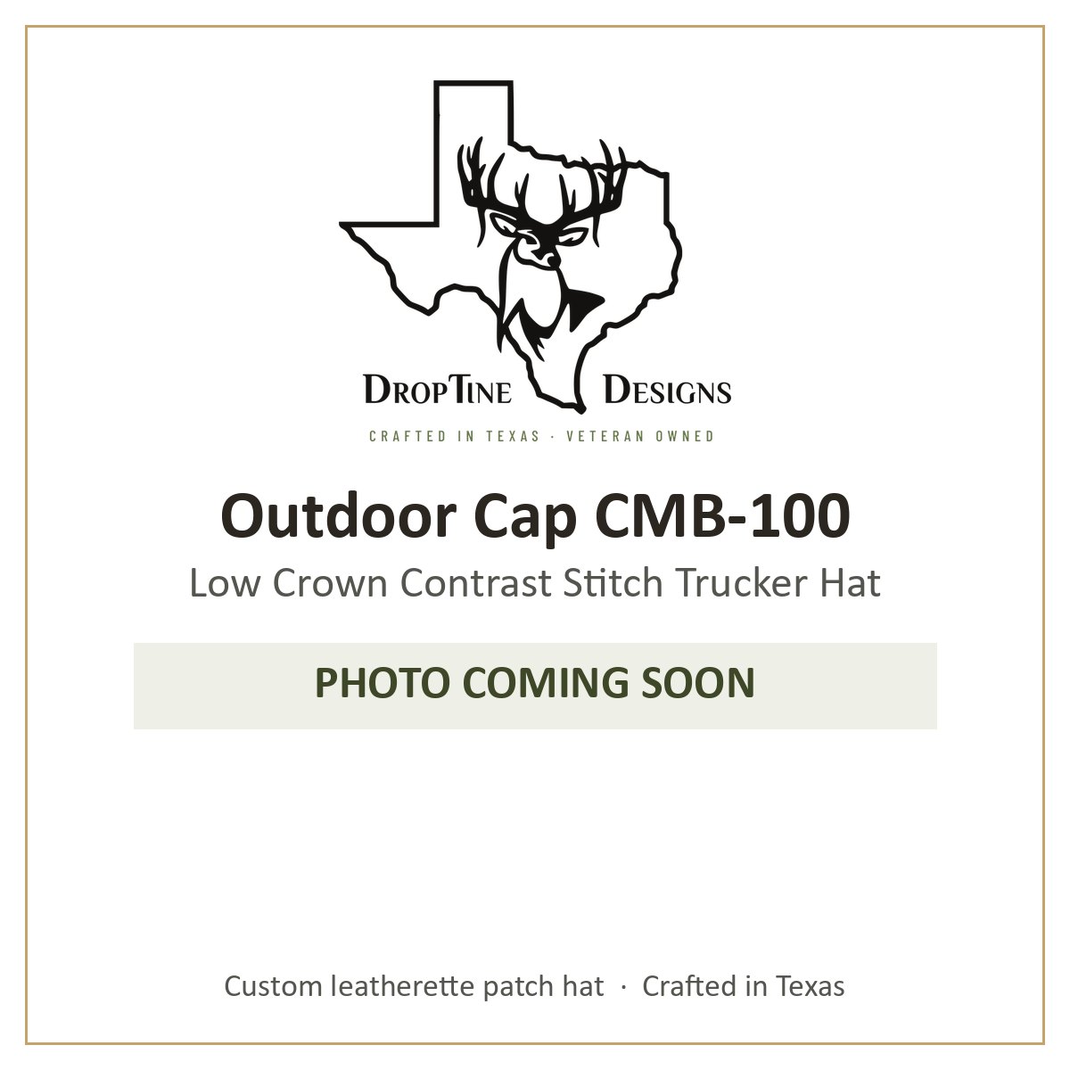Photo coming soon: Outdoor Cap CMB-100 Low Crown Contrast Stitch Trucker Hat