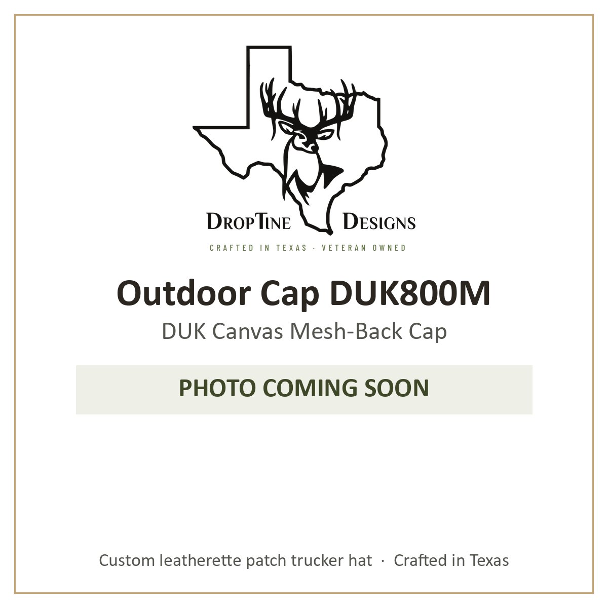 Photo coming soon: Outdoor Cap DUK800M DUK Canvas Mesh-Back Cap