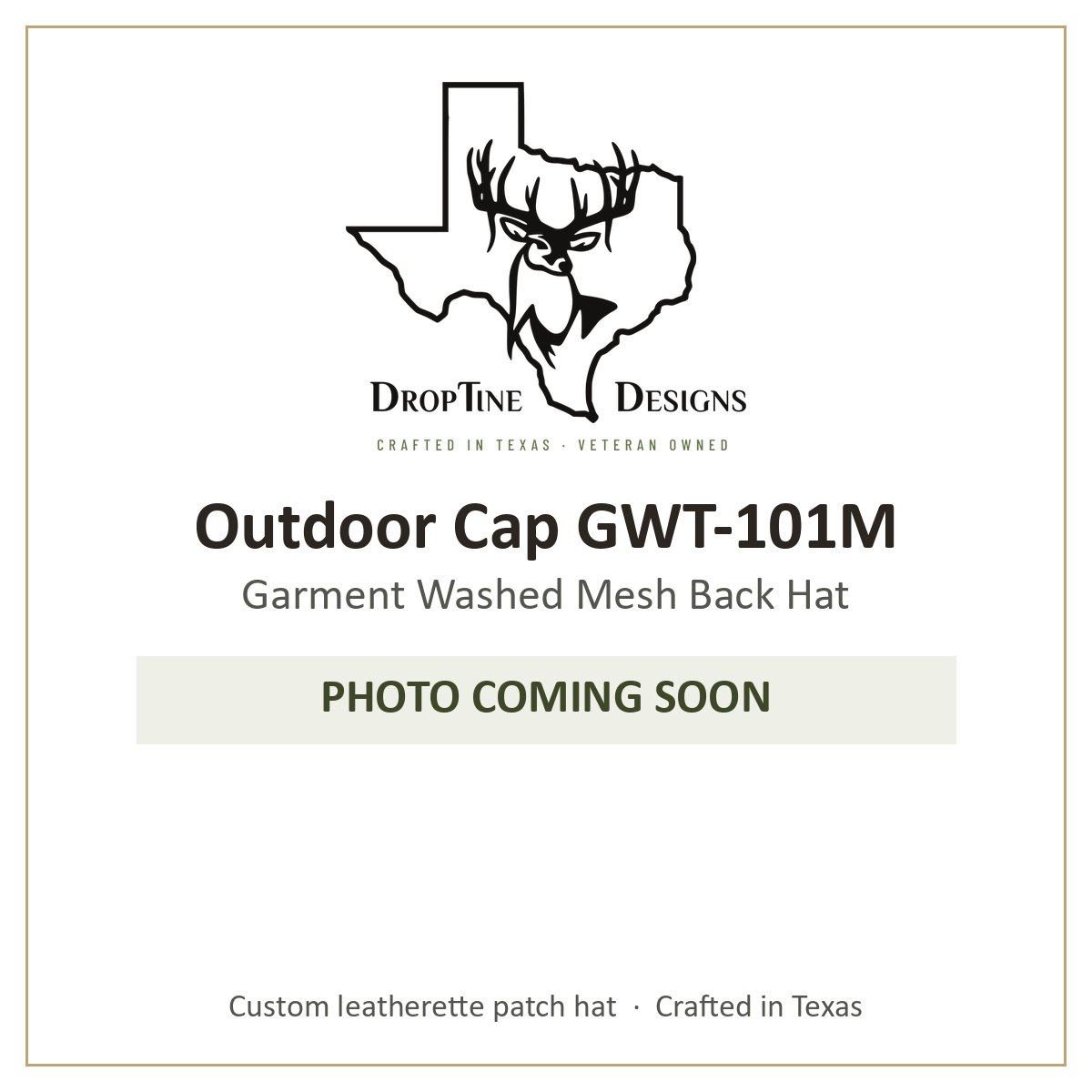 Photo coming soon: Outdoor Cap GWT-101M Garment Washed Mesh Back Hat
