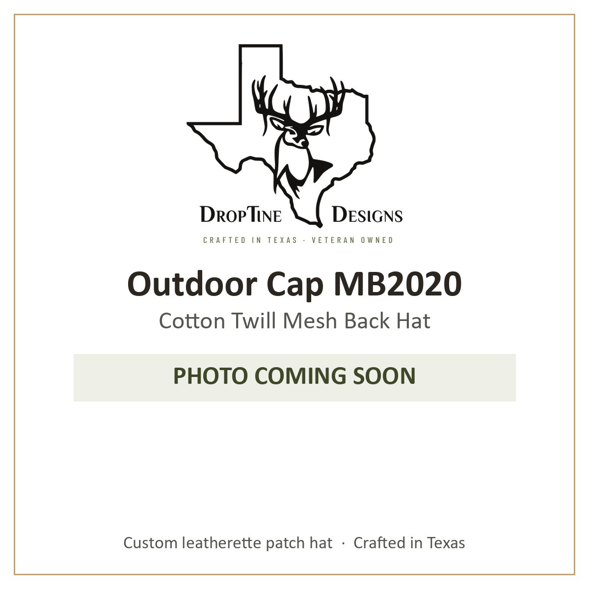 Photo coming soon: Outdoor Cap MB2020 Cotton Twill Mesh Back Hat