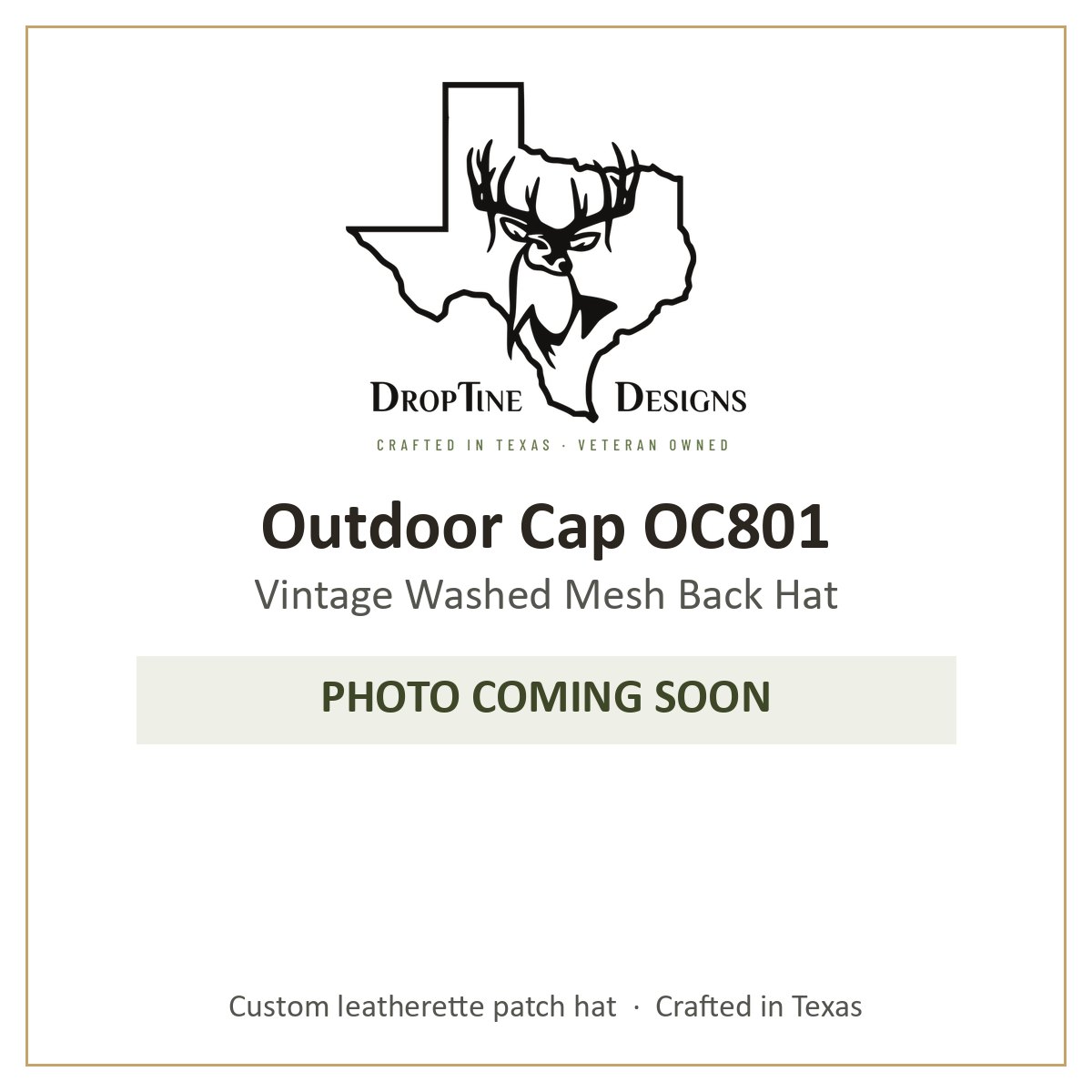 Photo coming soon: Outdoor Cap OC801 Vintage Washed Mesh Back Hat
