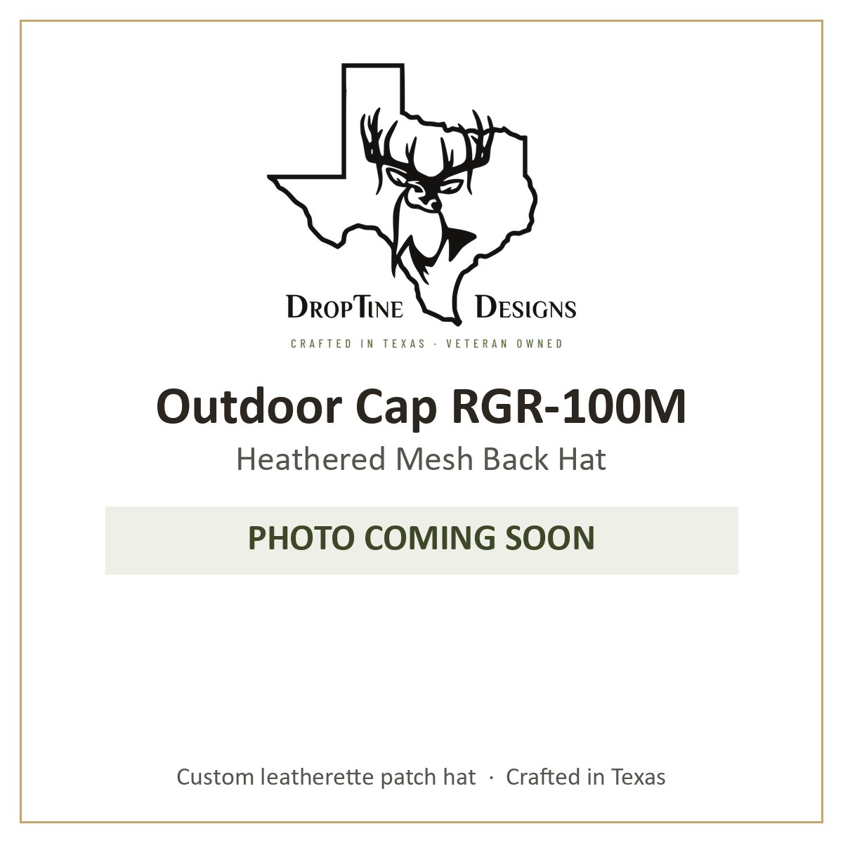 Photo coming soon: Outdoor Cap RGR-100M Heathered Mesh Back Hat