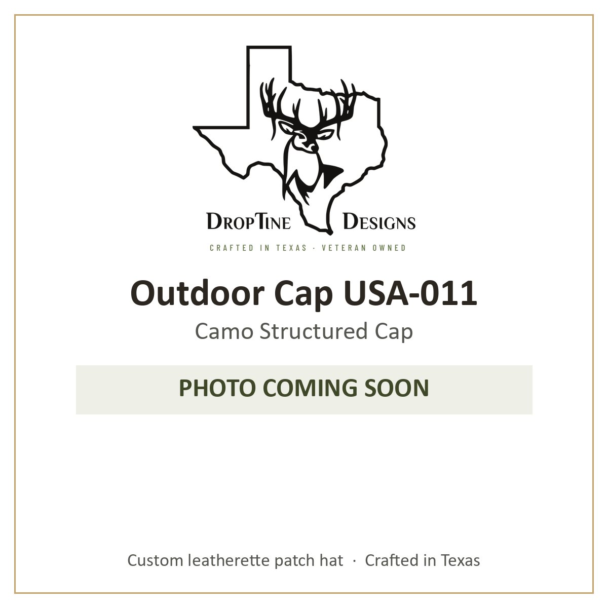 Photo coming soon: Outdoor Cap USA-011 Camo Structured Cap