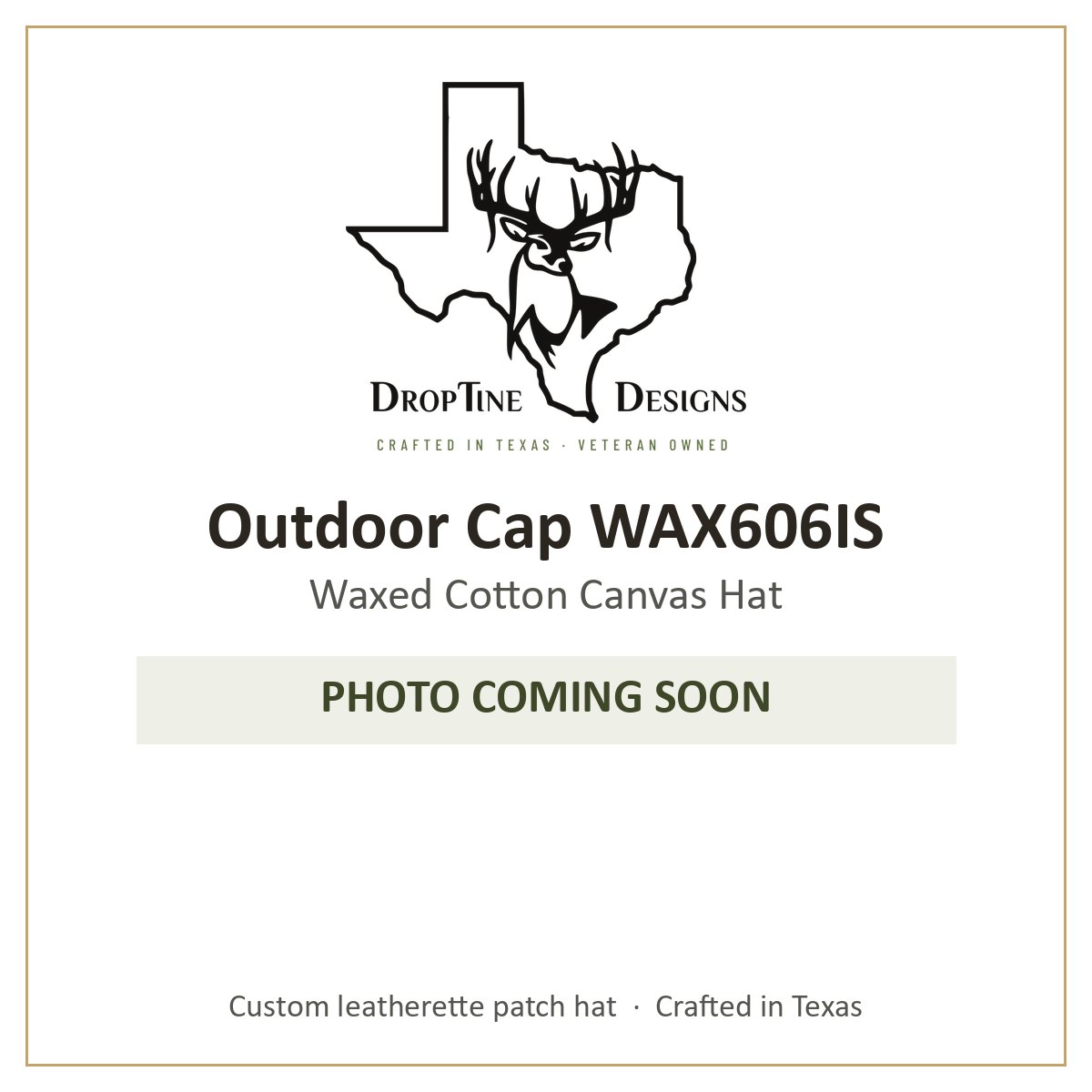 Photo coming soon: Outdoor Cap WAX606IS Waxed Cotton Canvas Hat