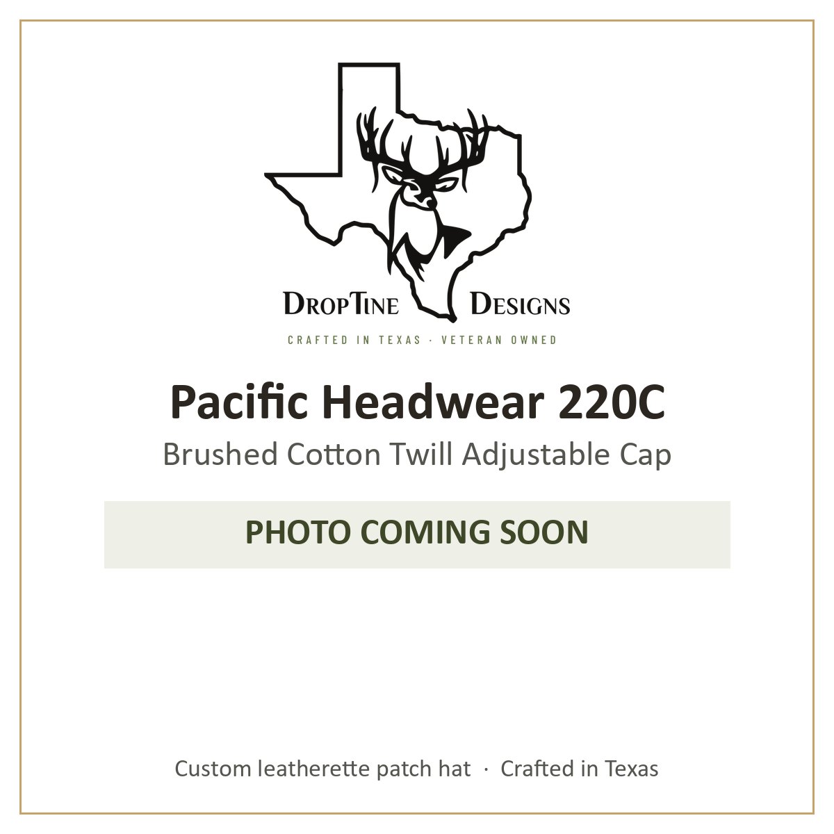 Photo coming soon: Pacific Headwear 220C Brushed Cotton Twill Adjustable Cap